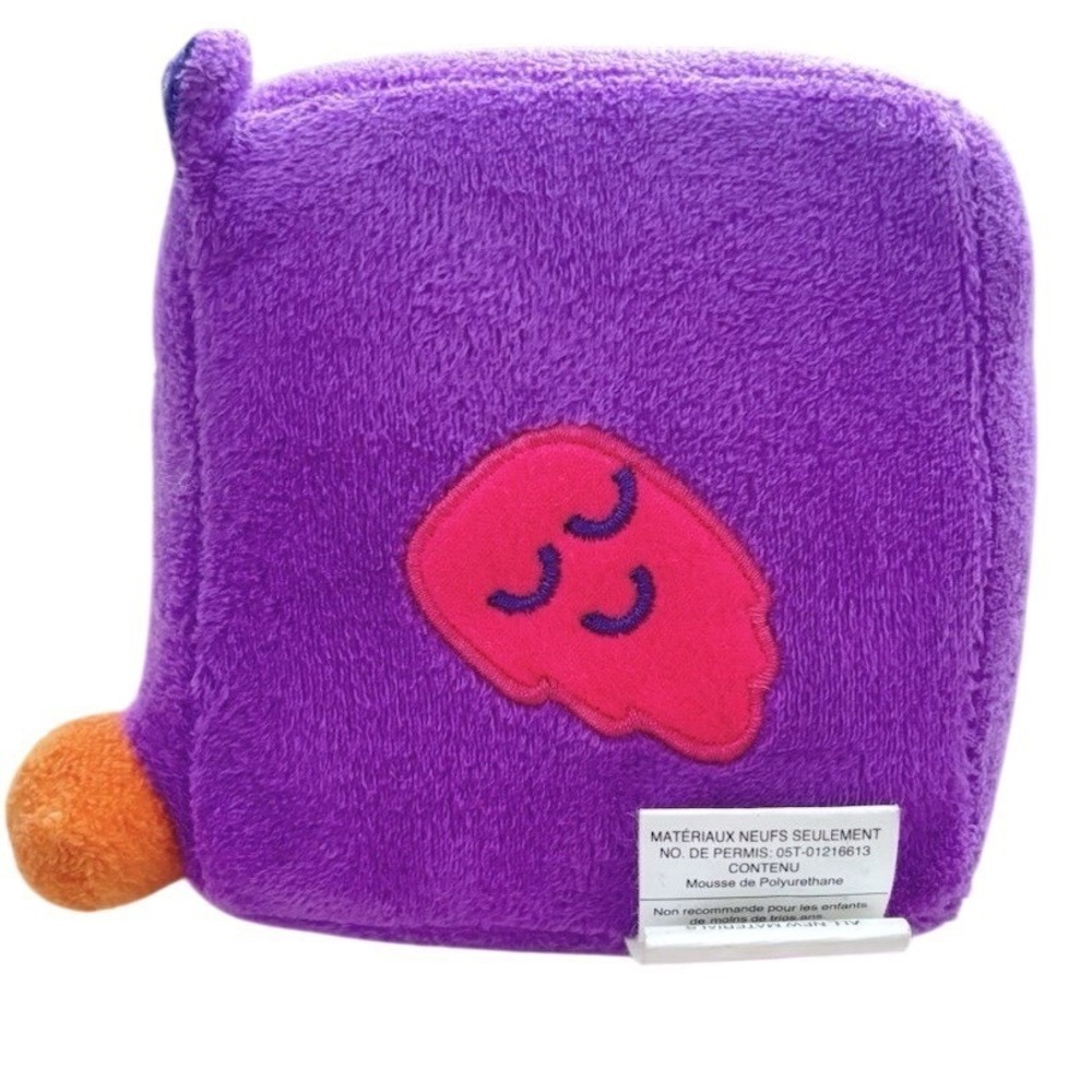 Nanco Square Owl Plush Stuffed Toy Mini Purple Orange Feet Cute Soft Kawaii - Picture 2 of 6